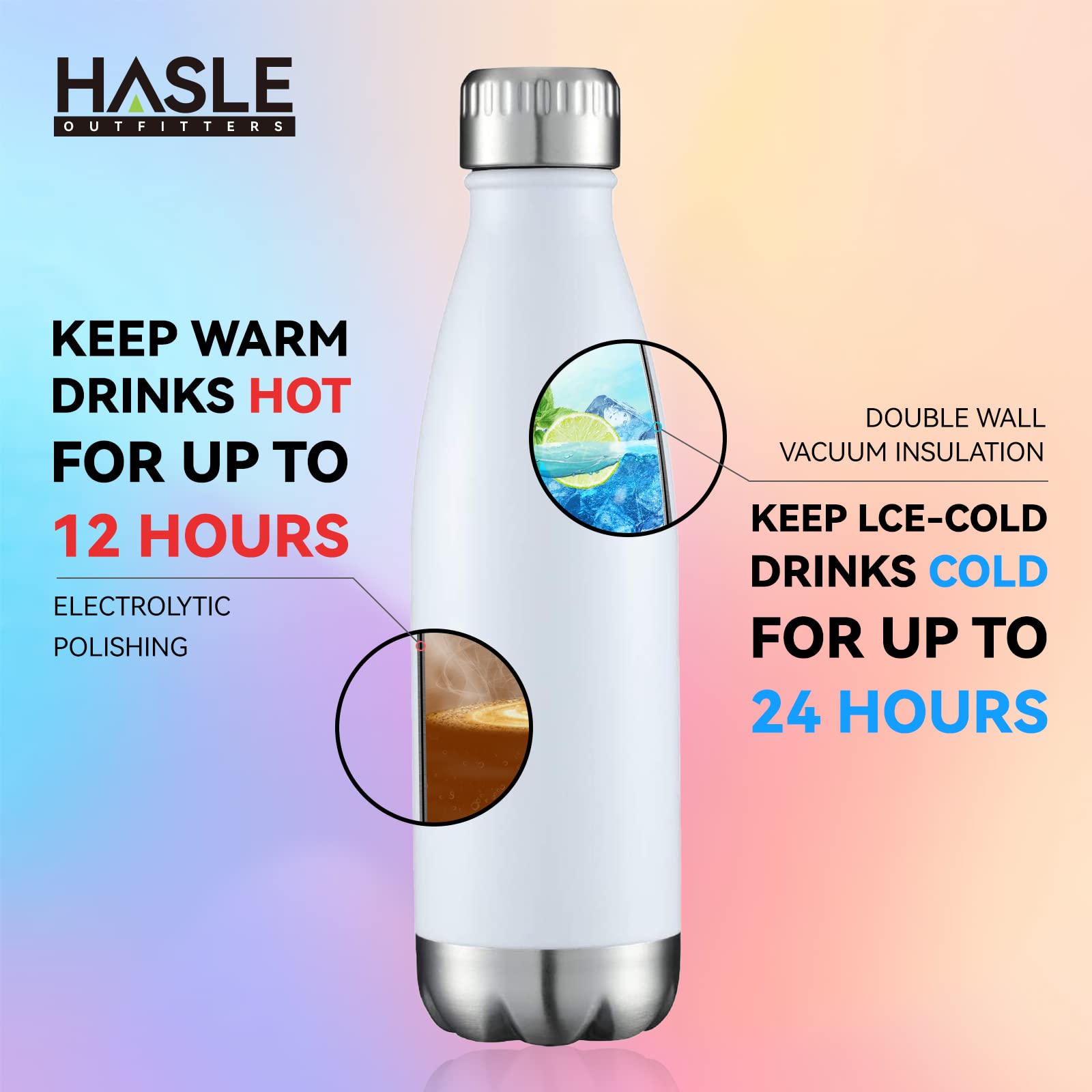 Engraved 17oz Stainless Steel Water Bottle – Vacuum Insulated Sports Bottle TT
