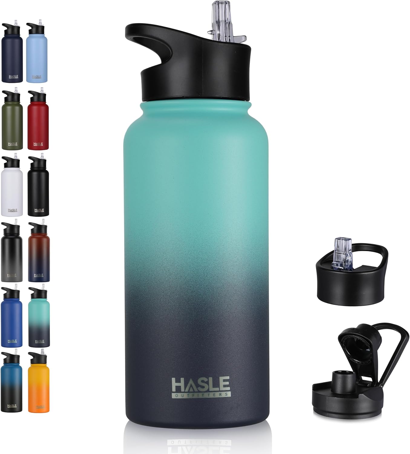 Engraved Insulated Water Bottle | 22oz-64oz Stainless Steel with Straw & Spout Lid