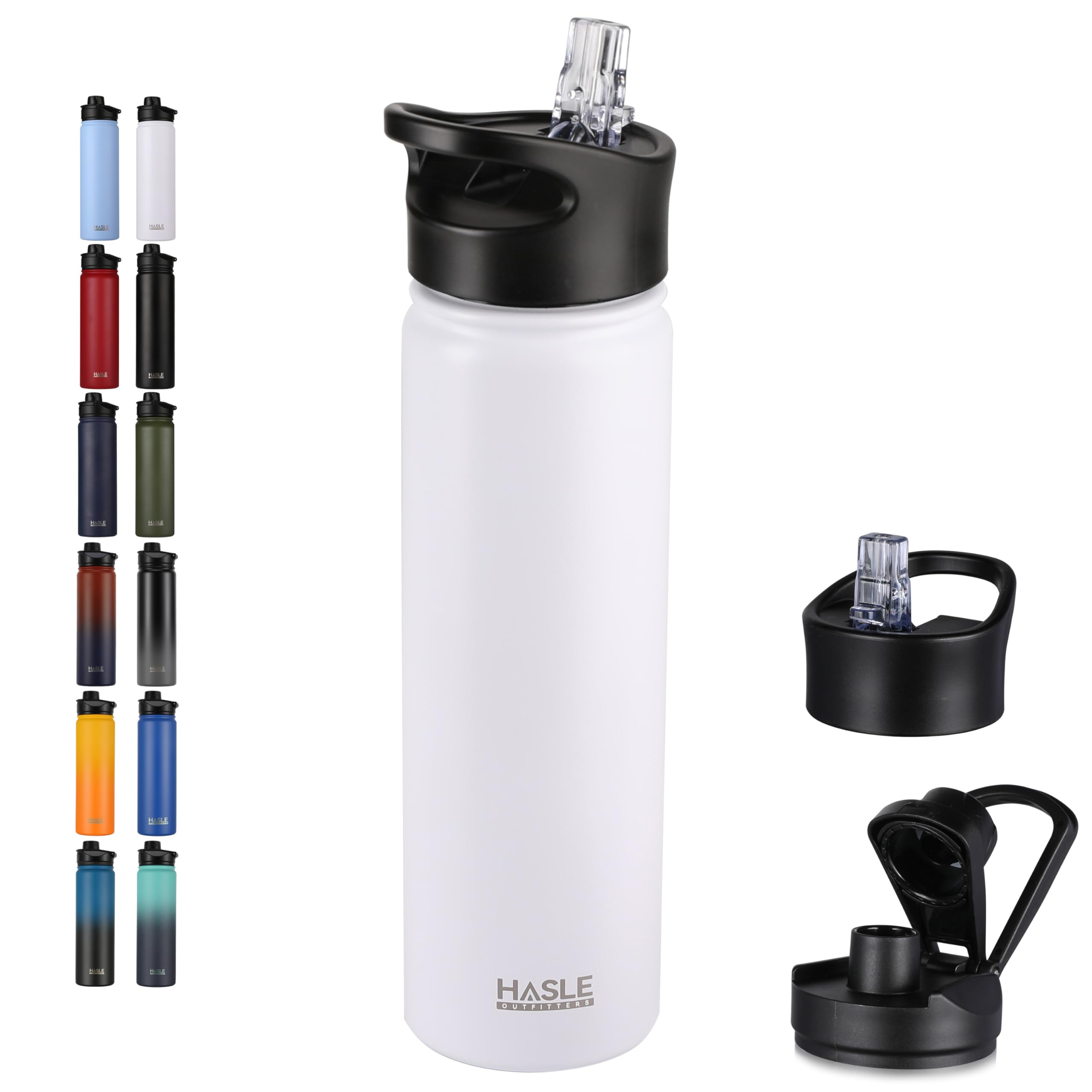 Engraved Insulated Water Bottle | 22oz-64oz Stainless Steel with Straw & Spout Lid TT