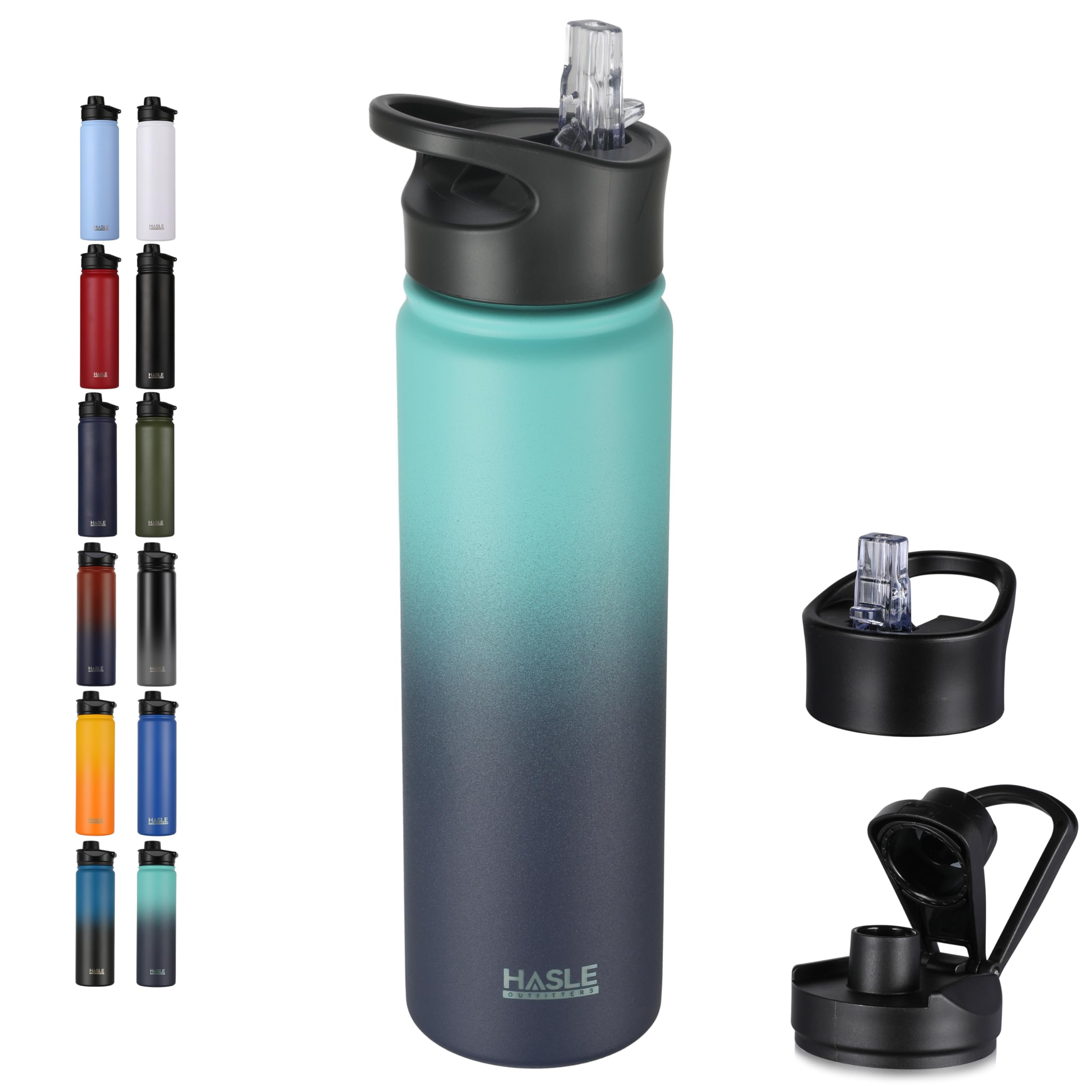 Engraved Insulated Water Bottle | 22oz-64oz Stainless Steel with Straw & Spout Lid TT