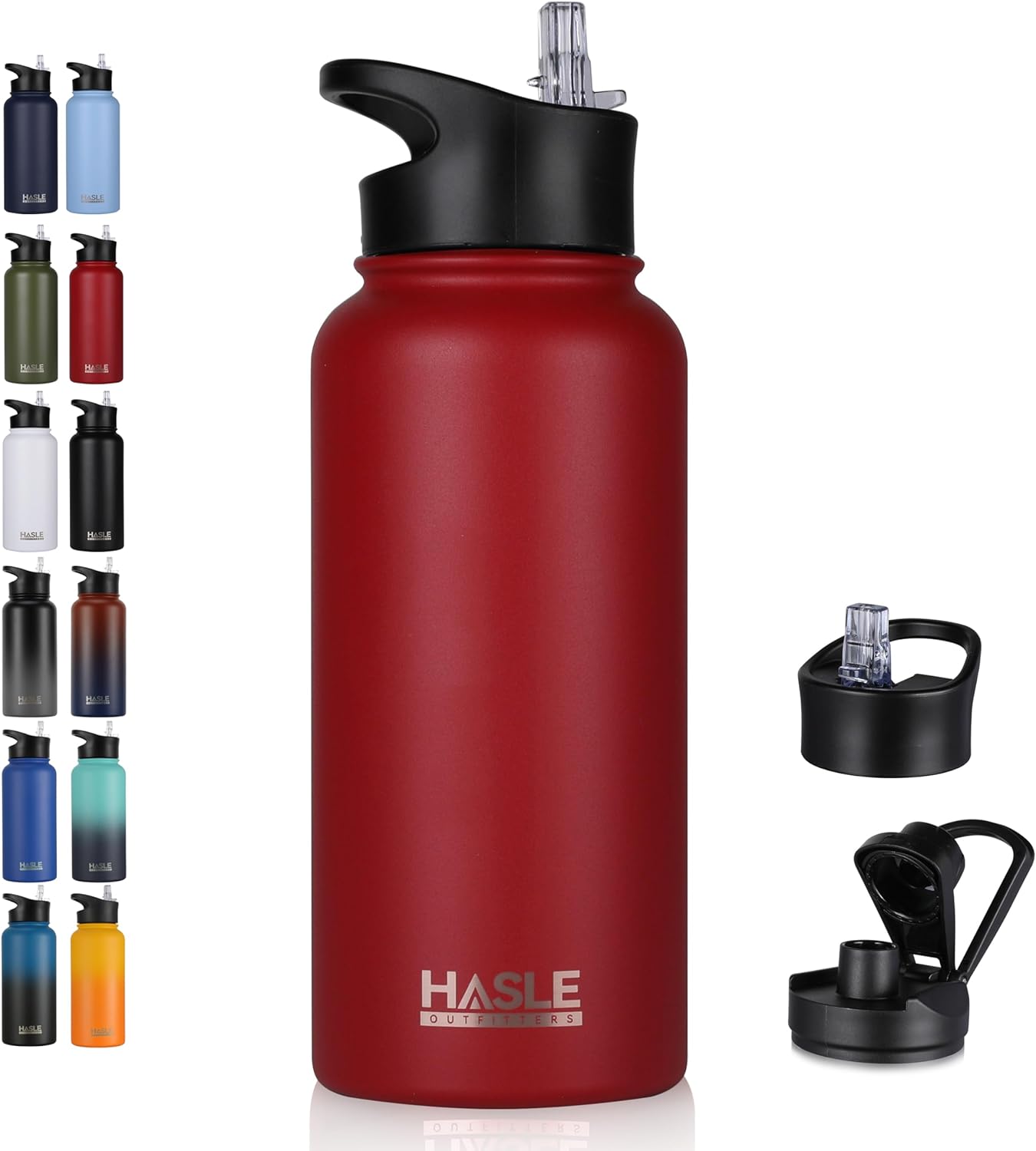 Engraved Insulated Water Bottle | 22oz-64oz Stainless Steel with Straw & Spout Lid
