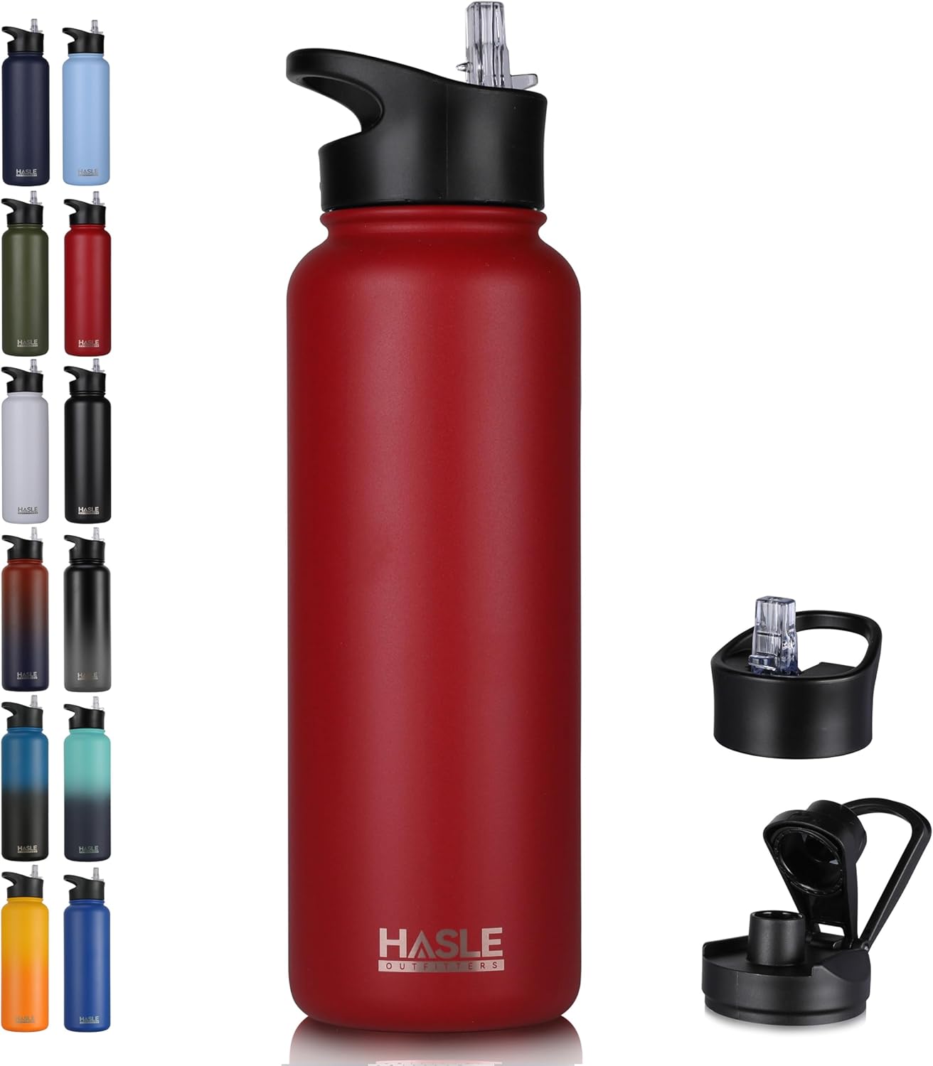 Engraved Insulated Water Bottle | 22oz-64oz Stainless Steel with Straw & Spout Lid