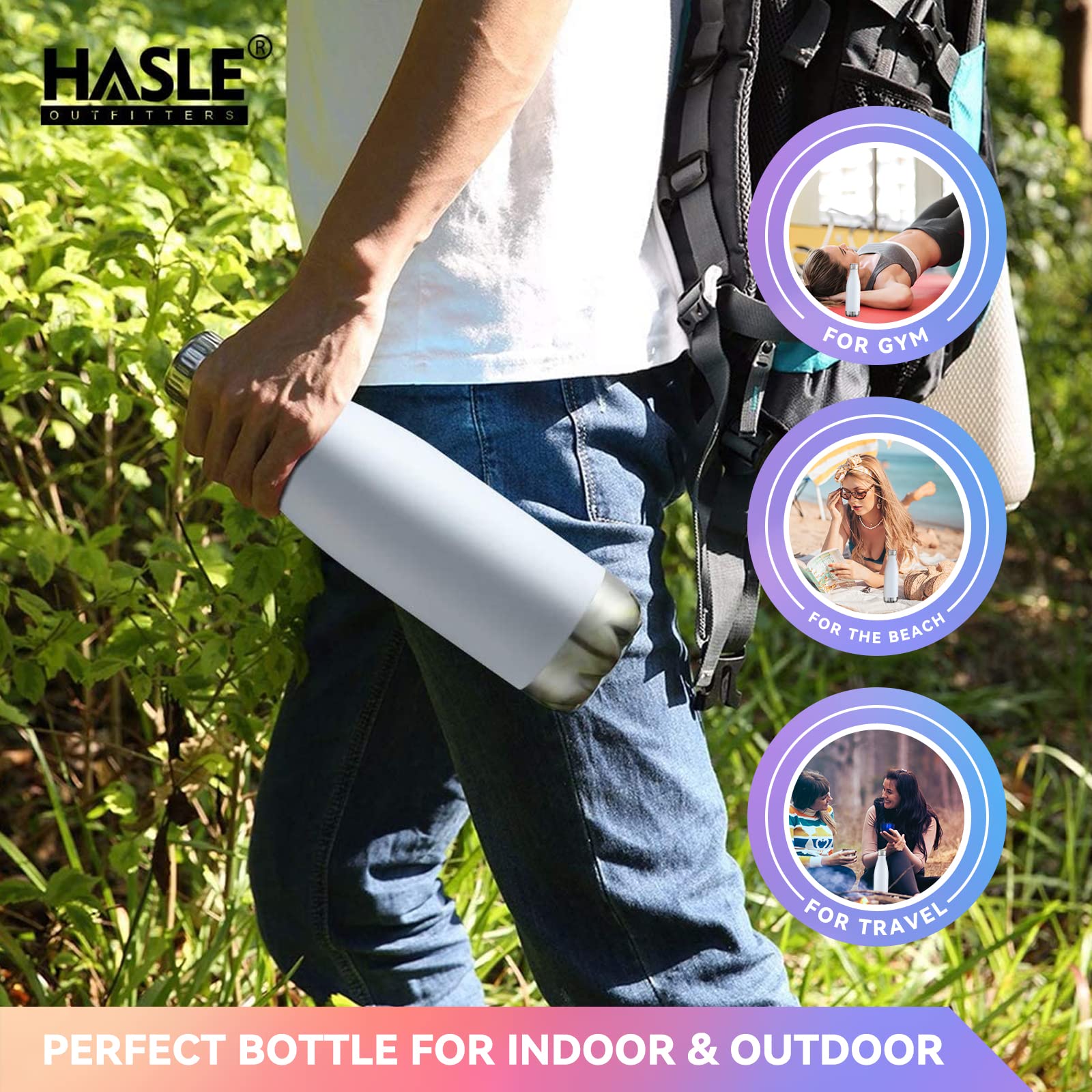 Engraved 17oz Stainless Steel Water Bottle – Vacuum Insulated Sports Bottle TT