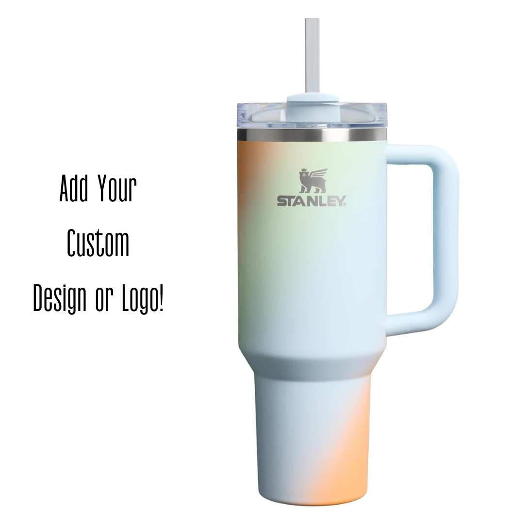 Engraved STANLEY Quencher H2.0 40oz Tumbler with Handle & Straw TT