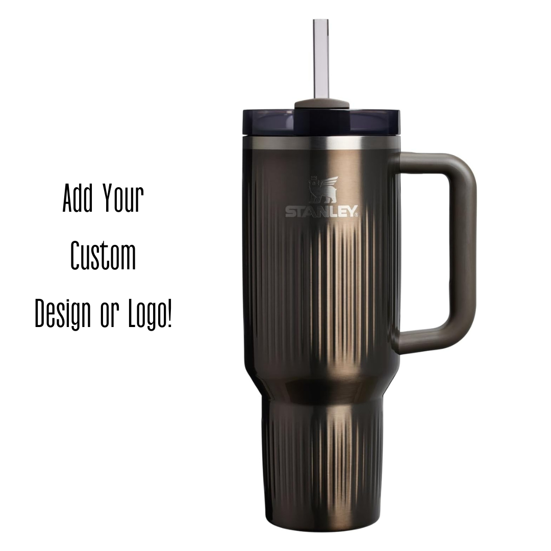 Engraved STANLEY Quencher H2.0 40oz Tumbler with Handle & Straw
