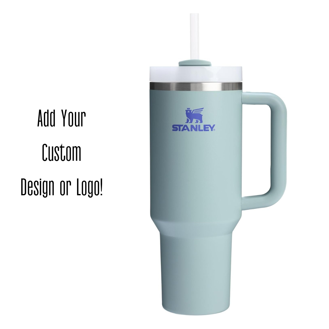 Engraved STANLEY Quencher H2.0 40oz Tumbler with Handle & Straw