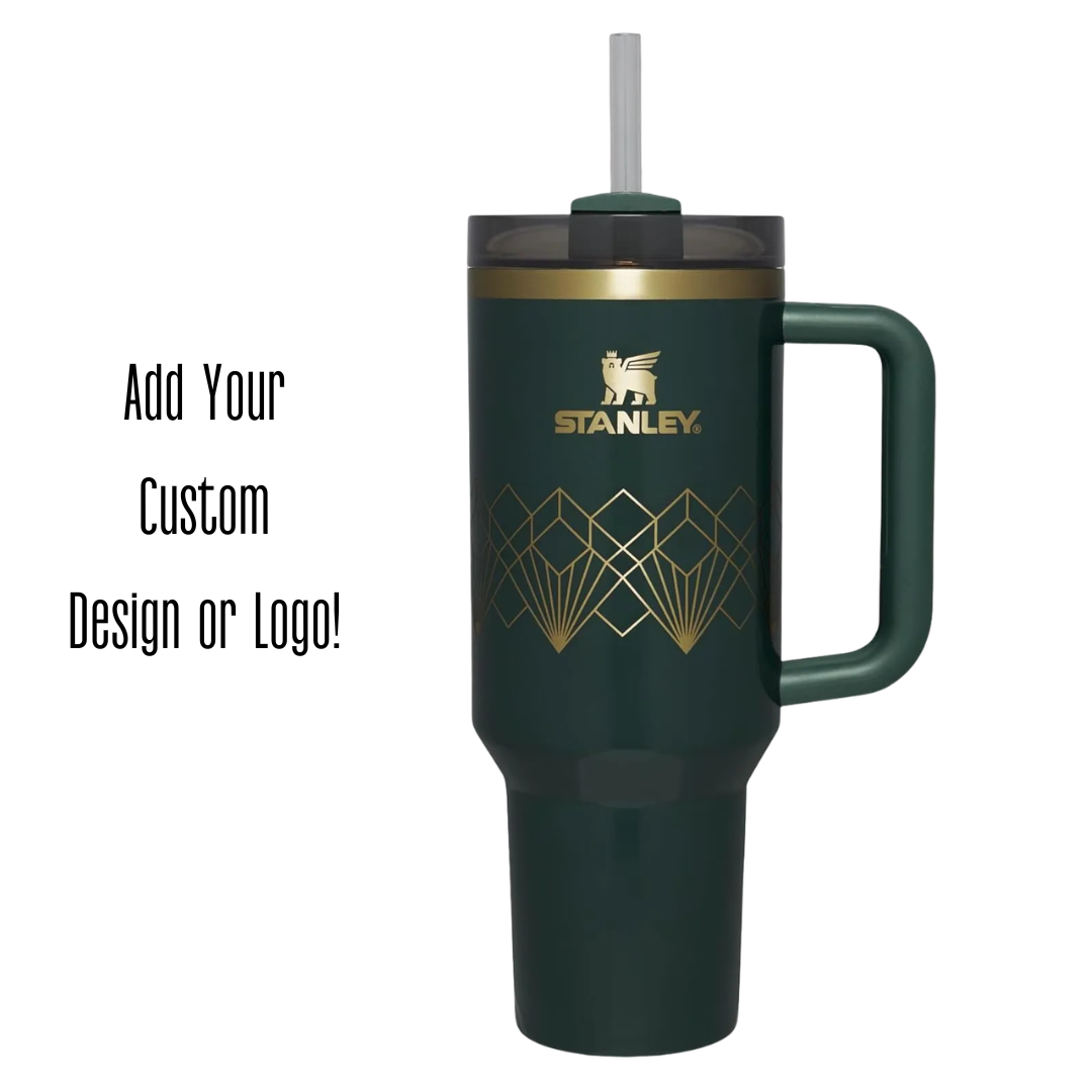 Engraved STANLEY Quencher H2.0 40oz Tumbler with Handle & Straw