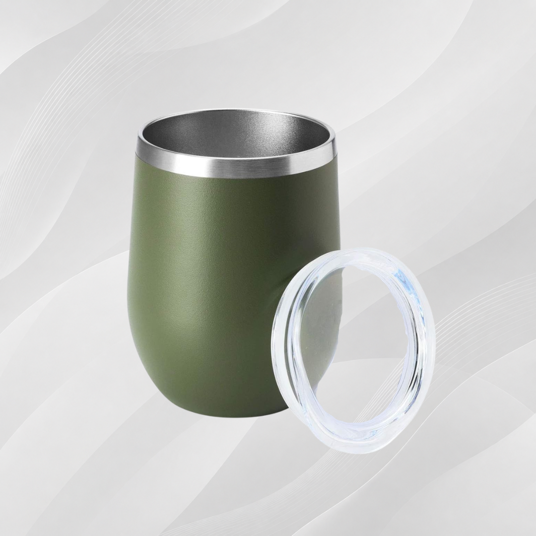 Engraved 10oz-12oz Insulated Tumbler with Lid & Straw – Stainless Steel Coffee or Wine Mug