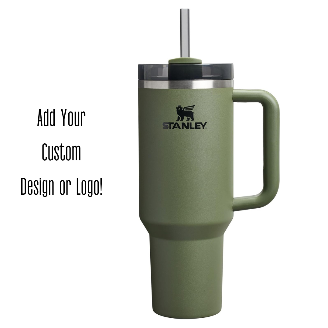 Engraved STANLEY Quencher H2.0 40oz Tumbler with Handle & Straw TT