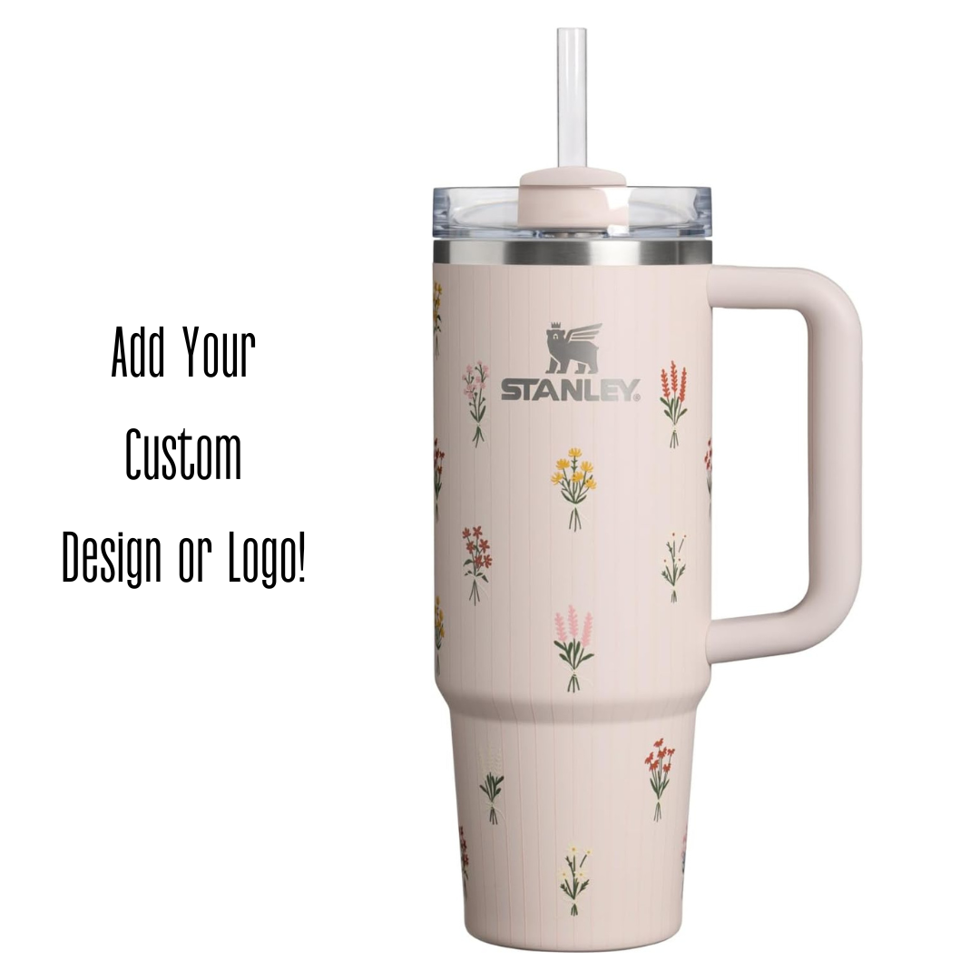 Engraved STANLEY Quencher H2.0 40oz Tumbler with Handle & Straw TT