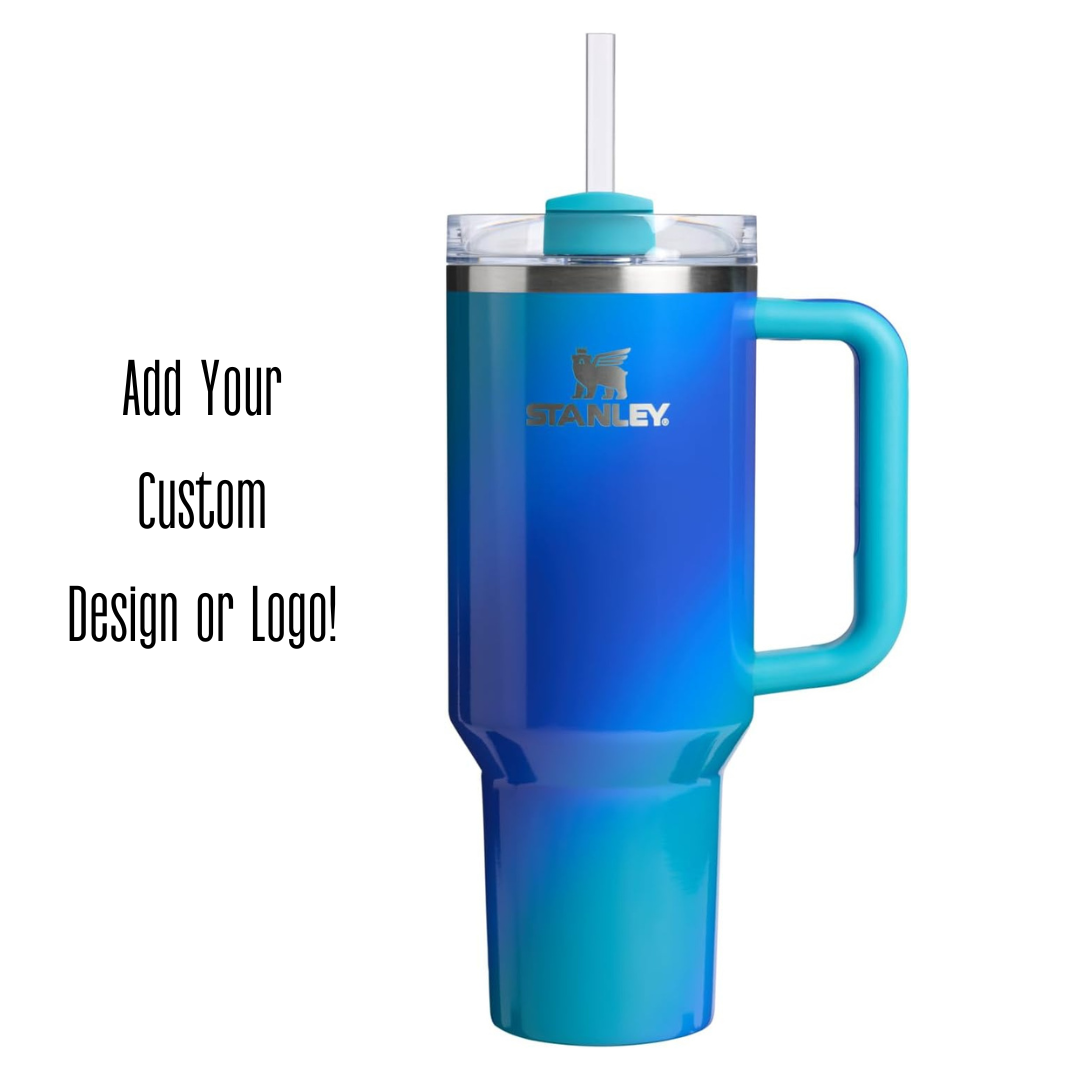 Engraved STANLEY Quencher H2.0 40oz Tumbler with Handle & Straw