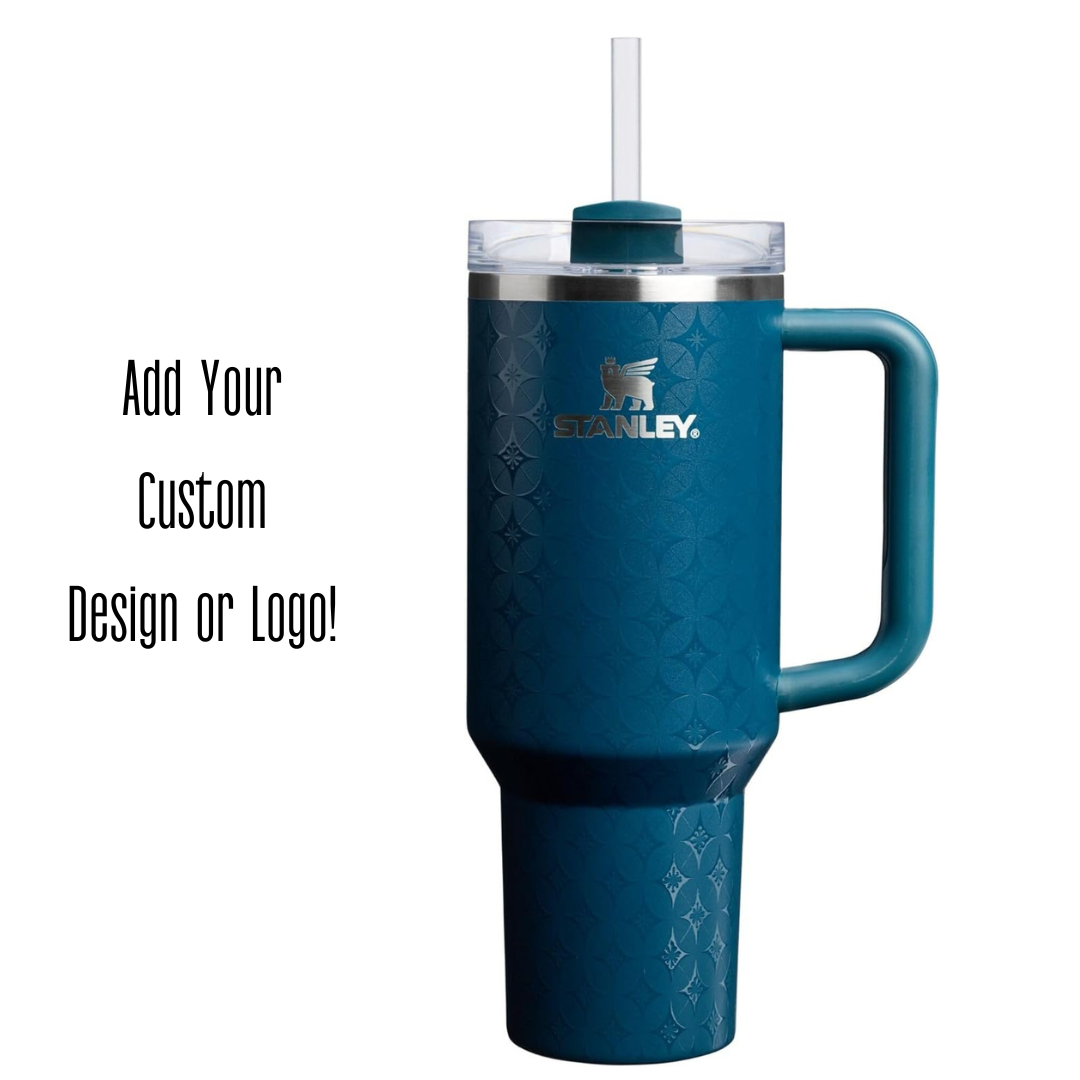 Engraved STANLEY Quencher H2.0 40oz Tumbler with Handle & Straw TT