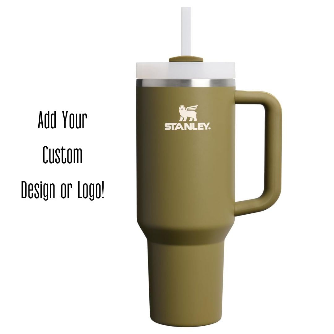 Engraved STANLEY Quencher H2.0 40oz Tumbler with Handle & Straw TT