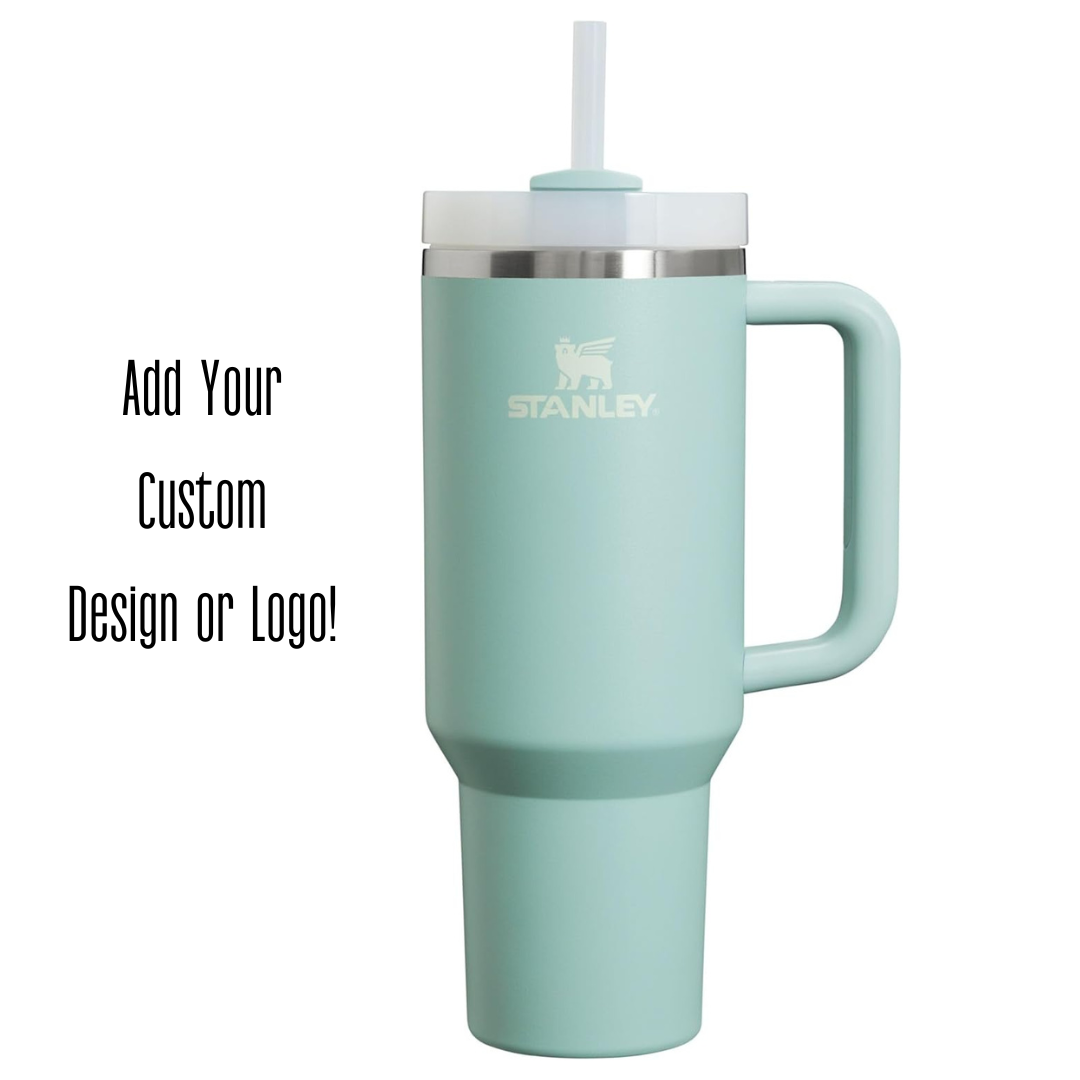 Engraved STANLEY Quencher H2.0 40oz Tumbler with Handle & Straw