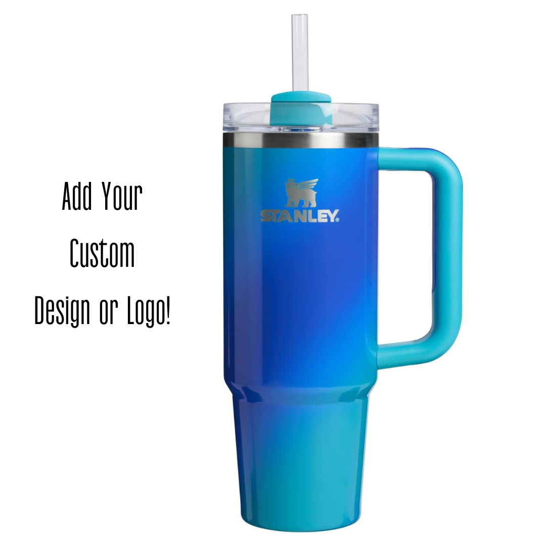 Engraved STANLEY Quencher H2.0 40oz Tumbler with Handle & Straw TT