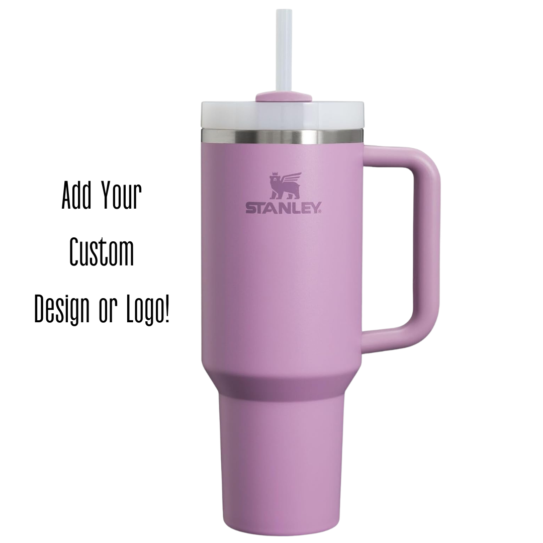 Engraved STANLEY Quencher H2.0 40oz Tumbler with Handle & Straw