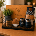 Large Custom Engraved Gift Basket Housewarming Gift Closing Gift New Home Buyer Gift