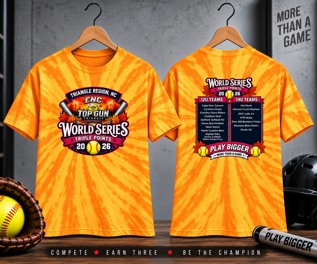 9/19-9/20 ENC Top Gun Triangle Fall World Series T-Shirt
