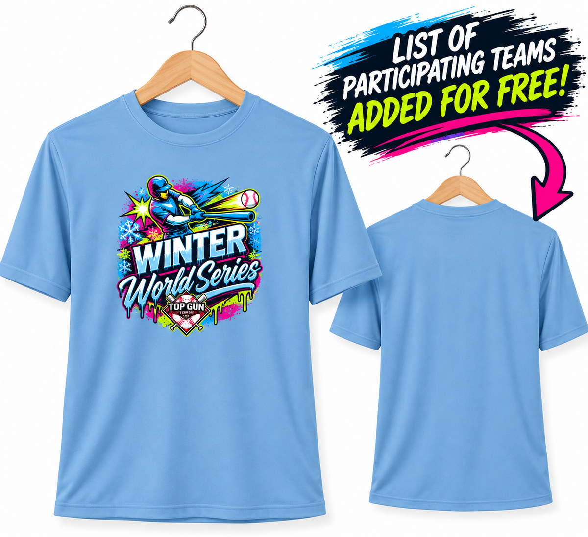 10/17-10/18 Top Gun Triangle Winter World Series Tshirt