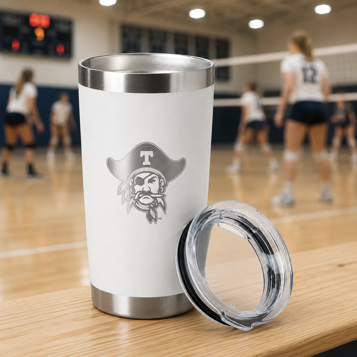 Engraved 20oz Stainless Steel Tumbler with Handle – Vacuum Insulated Travel Mug